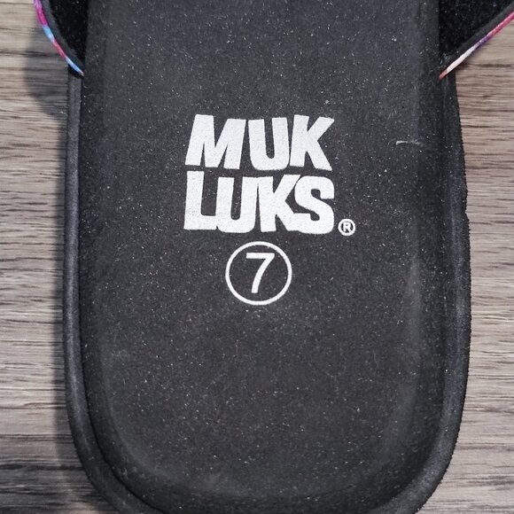 Mukluks sandals women's size 7 purple floral design lightweight - Picture 7 of 10